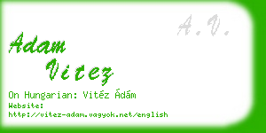 adam vitez business card